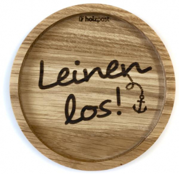 Holzpost Untersetzer aus Eiche 