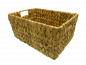 Preview: Regalkorb Schrankkorb Korb Wasserhyazinthe 4 versch. Größen rechteckig hoch geflochten