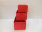 Preview: Ablagekorb Regalkorb Korb Nylon 3 versch. Größen rot