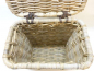 Preview: Korbtruhe Universalkorb aus Rattan mit Deckel grau