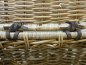 Preview: Korbtruhe Universalkorb aus Rattan mit Deckel grau