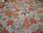 Preview: Tablett Weidentablett 2 Griffe rechteckig klein Floral orange