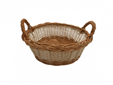 Baguettekorb Brotkorb Brötchenkorb Obstkorb rund mit Griffen aus 3 Größen wählen