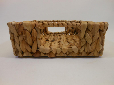 B-Ware Ablagekorb Aufbewahrungskorb Korb aus Wasserhyazinthe 22x19x7