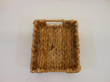 B-Ware Ablagekorb Aufbewahrungskorb Korb aus Wasserhyazinthe 22x19x7