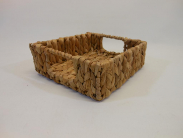 B-Ware Ablagekorb Aufbewahrungskorb Korb aus Wasserhyazinthe 22x19x7