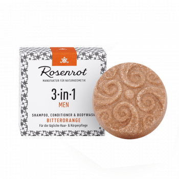 Rosenrot 3 in 1 MEN Bitterorange Shampoo Conditioner Duschpflege
