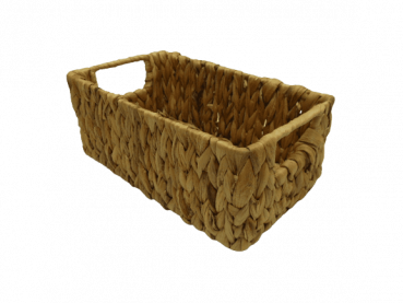 Regalkorb Schrankkorb Korb Wasserhyazinthe 4 versch. Größen rechteckig hoch geflochten
