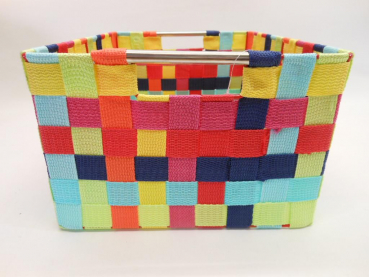 Regalkorb Aufbewahrungskorb Nylon 3 versch. Größen rechteckig bunt Mix