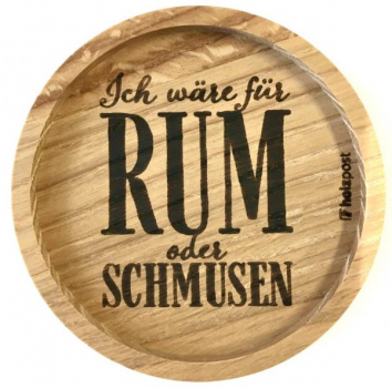 Holzpost Untersetzer aus Eiche "Rum"