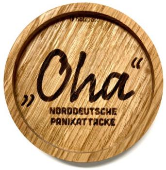 Holzpost Untersetzer aus Eiche "Oha"