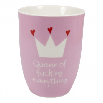 Mea Living Tasse mit Henkel 500 ml Queen of fucking everything