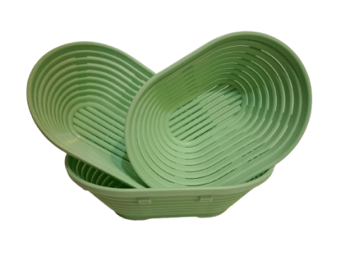 Kunststoff Brotbackform Brotbackkorb Gärform Teigkorb Gärkorb aus BRD Oval 0,5 kg - 1 kg