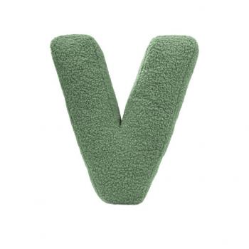 MEA-Lini Buchstabenkissen "V" grün
