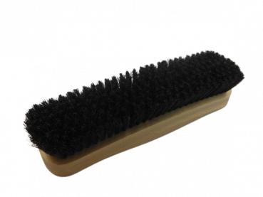 Kleiderbürste mit Borstenmischung in 2 verschiedene Farben lackierter Holzkörper