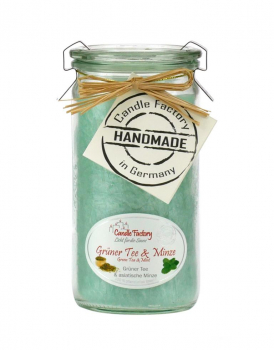 Candle Factory Duftkerze Mini Jumbo Grüner Tee & Minze