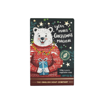 Englische Weihnachts-Eisbär-Mini-Seife