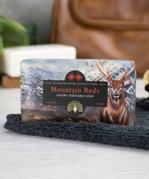 Preview: Cunningham Collection Seife Mountain Reds Bergamot & Cedar