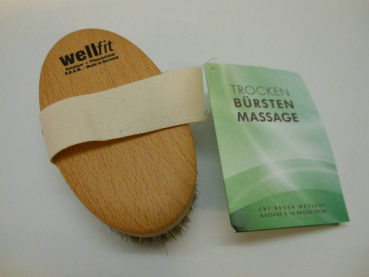 Wellfit Massagebürste Rosshaar / Pflanzenfaser