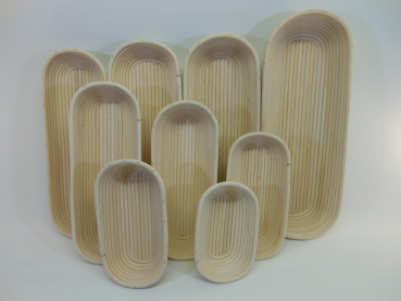 Brotbackform Brotbackkorb Gärform Teigkorb Gärkorb aus BRD lang 0,3 kg - 3,0 kg