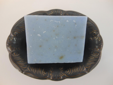Seifenschale aus Porzellan oval klein barock 3 versch. Farben
