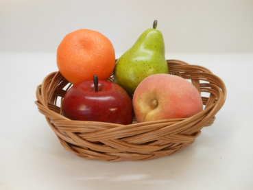 Brotkorb Brötchenkorb Obstkorb Weidenkorb gezogen oval klein