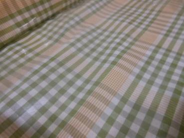 Preview: Tablett Weidentablett 2 Griffe grün weiß gelb oval klein