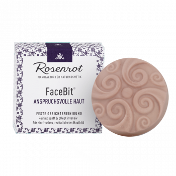 Rosenrot FaceBit® - festes Waschgel Gesichtsreinigung Anspruchsvolle Haut