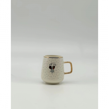 Mea Living Espressotasse gold "Schutzengel" grau