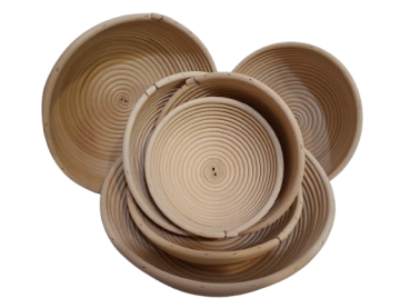Brotbackform Brotbackkorb Gärform Teigkorb Gärkorb aus BRD Rund 0,25 kg - 2,0 kg