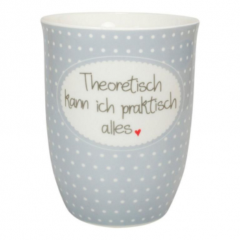 Mea Living Tasse mit Henkel 500 ml Theoretisch