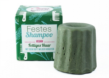 Lamazuna Festes Shampoo Wilde Kräuter - für fettiges Haar