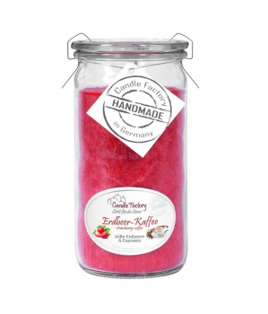 Candle Factory Duftkerze Mini Jumbo Erdbeer-Kaffee