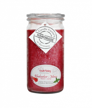 Candle Factory Duftkerze Mini Jumbo Rhabarber-Minze
