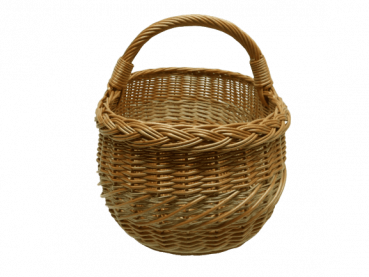 Einkaufskorb Weidenkorb Autokorb gesottene Weide 2-farbig oval 18003
