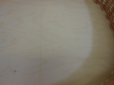 B-Ware Korbtablett Tablett aus Weide mit Holzboden 1 Henkel 3 Varianten