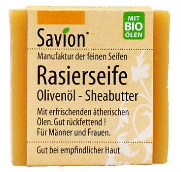 Savion Rasierseife Olivenöl- Sheabutter