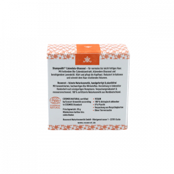 Rosenrot ShampooBit® - festes Shampoo Calendula-Ghassoul
