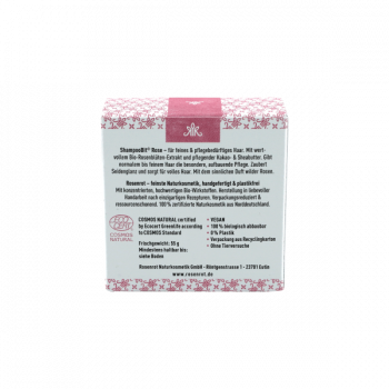 Rosenrot ShampooBit® - festes Shampoo Rose