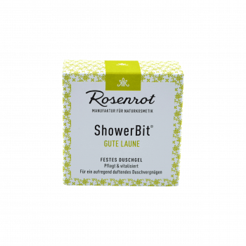 Rosenrot ShowerBit® - festes Duschgel Gute Laune