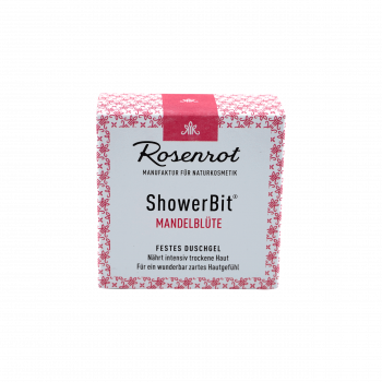 Rosenrot ShowerBit® - festes Duschgel Mandelblüte