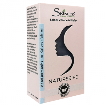 Skineco VEGANE NATUR SEIFE Salbei, Zitrone, Kiefer