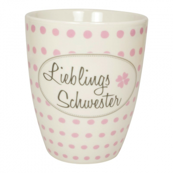 Mea Living Tasse mit Henkel 400 ml Lieblingsschwester