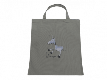 Unna Souvenir Baumwolltasche kurze Henkel Esel Design