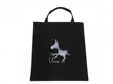 Unna Souvenir Baumwolltasche kurze Henkel Esel Design