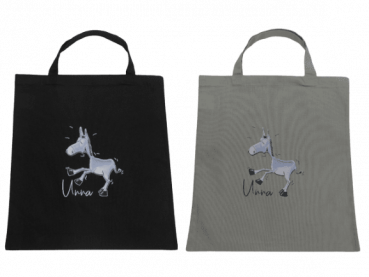 Unna Souvenir Baumwolltasche kurze Henkel Esel Design