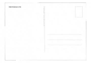 Unna Souvenir Postkarte 4 Esel Design