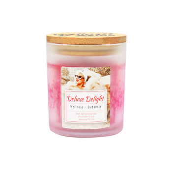 Candle Factory Wellness Duftkerze Deluxe Delight satiniertes Glas