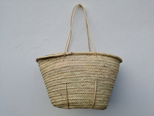Korb-Laden - Strandtasche Palmblatttasche Ibiza Korb mit langen Griffen aus  Sisal Natur Tasche
