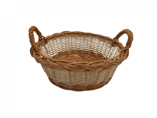 Baguettekorb Brotkorb Brötchenkorb Obstkorb rund mit Griffen aus 3 Größen wählen
